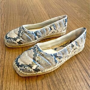 Franco Sarto Snakeskin Flats size 8.5